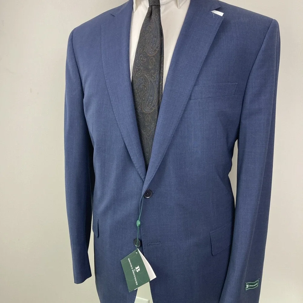 B By Brooks Brothers Blazer Mens 42R Navy Wool Blend Jacket
